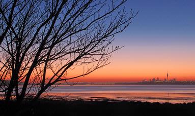 Dawn photo taken from Te Atatu Peninsula